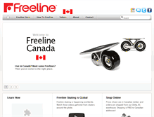 Tablet Screenshot of freelineskates.ca
